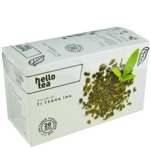 Зеленый чай Hello Tea Ти Гуань Инь фильтр-пак 20 шт hellotea.0003, Зелёный