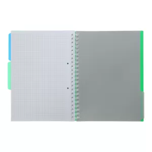 Зошит на пружині Buromax BRIGHT А4 120 арк клітинка BM.24345912 - Фото 9