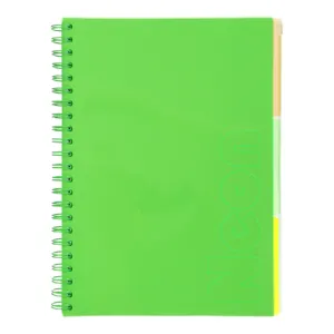 Тетрадь на пружине А4 Buromax NEON клетка 120л с разделителями BM.24349911, Блокноты