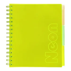 Тетрадь на пружине B5 Buromax NEON клетка 120л с разделителями BM.24359911, Блокноты - фото 1