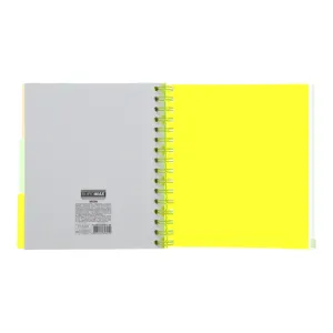 Тетрадь на пружине B5 Buromax NEON клетка 120л с разделителями BM.24359911, Блокноты - фото 5
