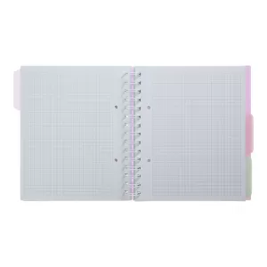 Зошит на пружині Buromax PASTEL В5 120 арк клітинка BM.24355912 - Фото 1