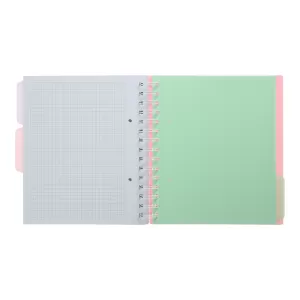 Зошит на пружині Buromax PASTEL В5 120 арк клітинка BM.24355912 - Фото 4