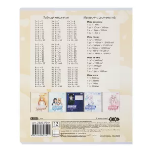 Зошит ZiBi ANIME 12 арк клітинка KIDS LINE ZB25.1754K - Фото 8
