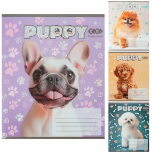 Тетрадь ZiBi DOGS 12 л коса KIDS LINE ZB25.1753C