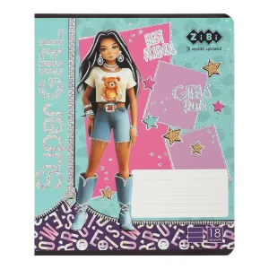 Тетрадь ZiBi SUPER GIRL 18 л линия KIDS LINE ZB25.1761L - Фото 4