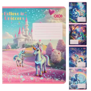 Тетрадь ZiBi UNICORN 12 л клетка KIDS LINE ZB25.1752K