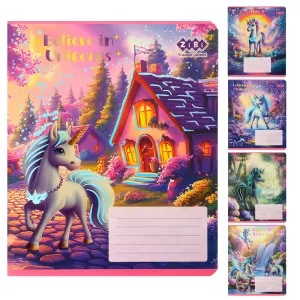 Зошит ZiBi UNICORN 12 арк лінія KIDS LINE ZB25.1752L