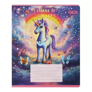 Зошит ZiBi UNICORN 12 арк лінія KIDS LINE ZB25.1752L - Фото 7