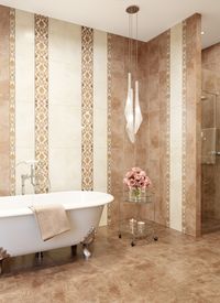Плитка Intercerama Capriccio бордюр вертикальный коричневый (БВ156031) изображение 1