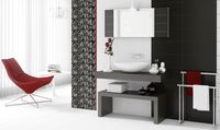 Декор Ceramika Konskie Michelle Alfa black inserto 20x50 изображение 1