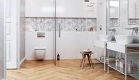 Декор Opoczno Flower Cemento White Inserto OD486-006 зображення 1