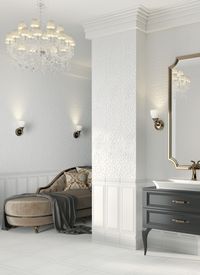 Плитка Intercerama Florentine стіна Біла рельєф 2360147061 / Р зображення 1