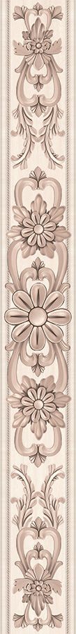 Плитка Intercerama Ivory бордюр вертикальный коричневый (БВ142031)