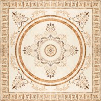 Плитка Click Ceramica Bahrein ROSETON MARRON 45х45 зображення 1