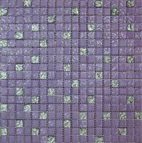 Мозаика Grand Kerama микс фиолетовый рельефный - рельефная платина 569