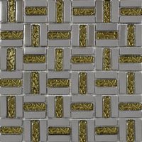 Мозаика Grand Kerama Трино платина-золото рельефное 1087