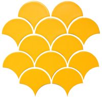 Мозаика Kotto Ceramica SCALES SC 6025 Dark Yellow (компл А и В) изображение 1