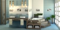 Декор Cersanit Olivia SPA 2 синя зображення 1