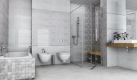 Плитка Ceramika Konskie Tivoli grey 25x75 зображення 1