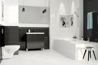 Плитка Cersanit Simple art Блек глоссі структурна кубс зображення 1