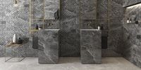 Плитка Ecoceramic ARIANA GRAPHITE 25x70 изображение 1
