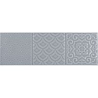 Плитка MONOPOLE ESENCIA RELIEVE BLUE BRILLO 10х30 зображення 4