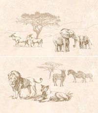 Панно Intercerama Safari декор-панно коричневый (П73031)
