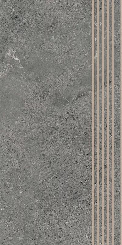 Ступень Paradyz AUTHORITY GRAPHITE STOPNICA PROSTA NACINANA MAT 30x60