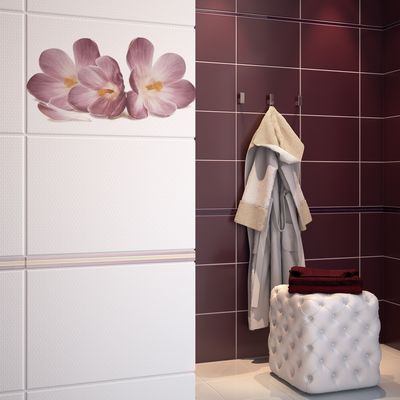 Декор Cersanit Casablanca цветы фриз
