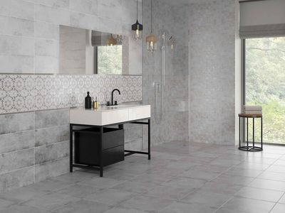 Плитка Cersanit Concrete style light grey стена