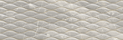 Декор AZTECA NEBULA DECOR NINFA R90 SILVER 30x90 (декор) P74