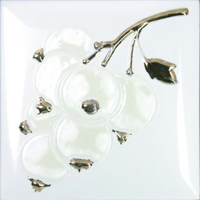 Декор MONOPOLE SEASON RIBES BLANCO BRILLO BISEL 15х15