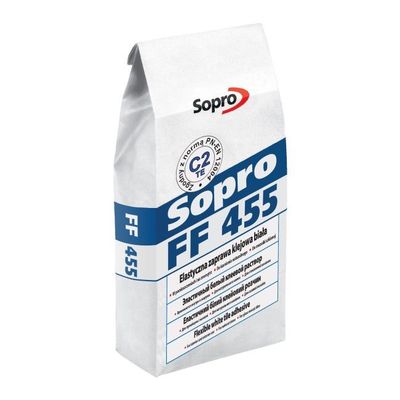 Эластичный белый клеевой состав Sopro FF 455/5 5кг