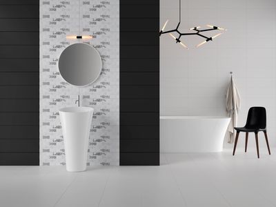 Плитка Cersanit Indira black satin стіна
