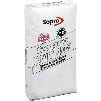 Кладочный раствор с трассом для клинкера Sopro КМТ 408/25 базовый раствор с трассом 25кг