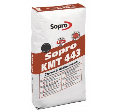 Кладочный раствор с трассом для клинкера Sopro КМТ 443/25 (aнтрацит) 25кг