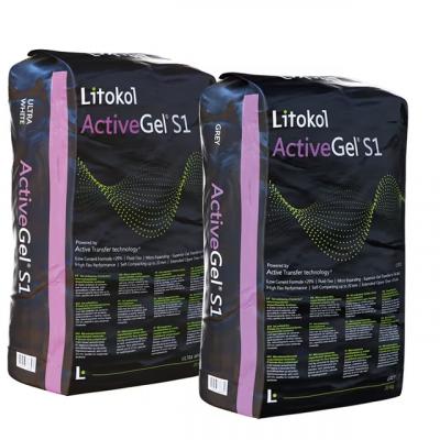 Клей для плитки Litokol K50 20 кг Active Gel S1 серый ACTGS1G0020