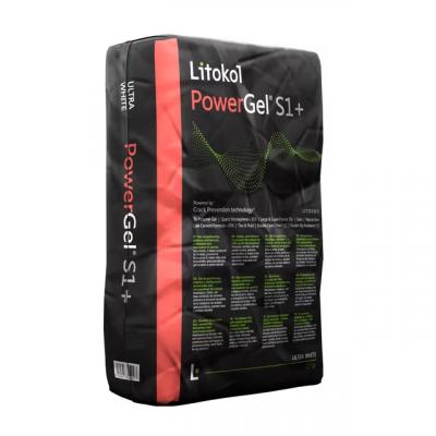 Клей для плитки Litokol К77 20 кг Power Gel S1+ белый PWRGS1B0020