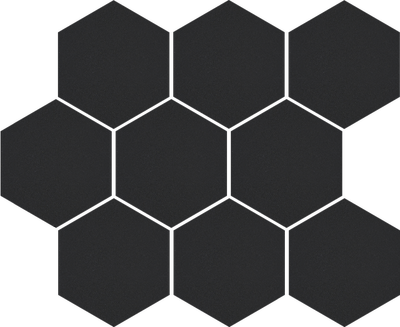 Мозаика Cerrad CAMBIA BLACK LAPPATO MOSAIC HEKSAGON 36729 30x30