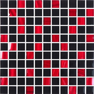 Мозаика Kotto Ceramica GM 8005 C2 Red Silver S6-Black