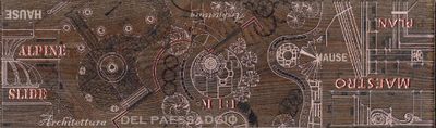 Плитка Intercerama Pantal бордюр підлоговий червоно-коричневий (БН85022-1)
