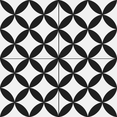 Плитка ALMERA CERAMICA Spain PRIS.PRE. CIRCLE BLACK 45x45
