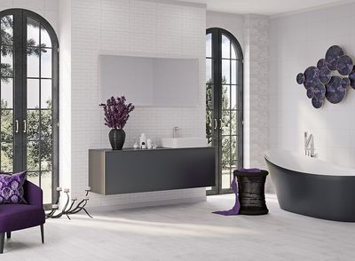 Плитка Cersanit BLOOM WHITE SATIN STRUCTURE 25X40