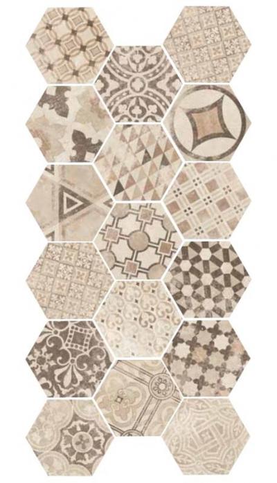 Плитка Equipe HEXATILE CEMENT GARDEN SAND 22098