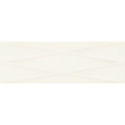 Плитка Opoczno Meridian White Lines Structure Glossy 25x75