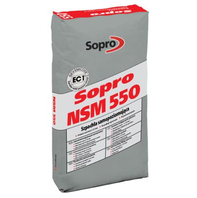 Самонивелирующаяся шпаклёвка от 2 до 25 мм Sopro NSM 550 (2-25mm) 25кг