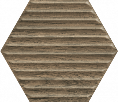 Плитка Paradyz SERENE BROWN HEKSAGON STRUKTURA SCIANA 20x17