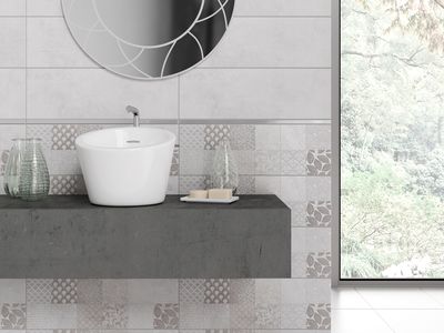 Плитка Cersanit Snowdrops light grey стіна