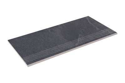 Сходинка пряма Еко Zeus Ceramica SLATE BLACK SZRXST9BRNQ